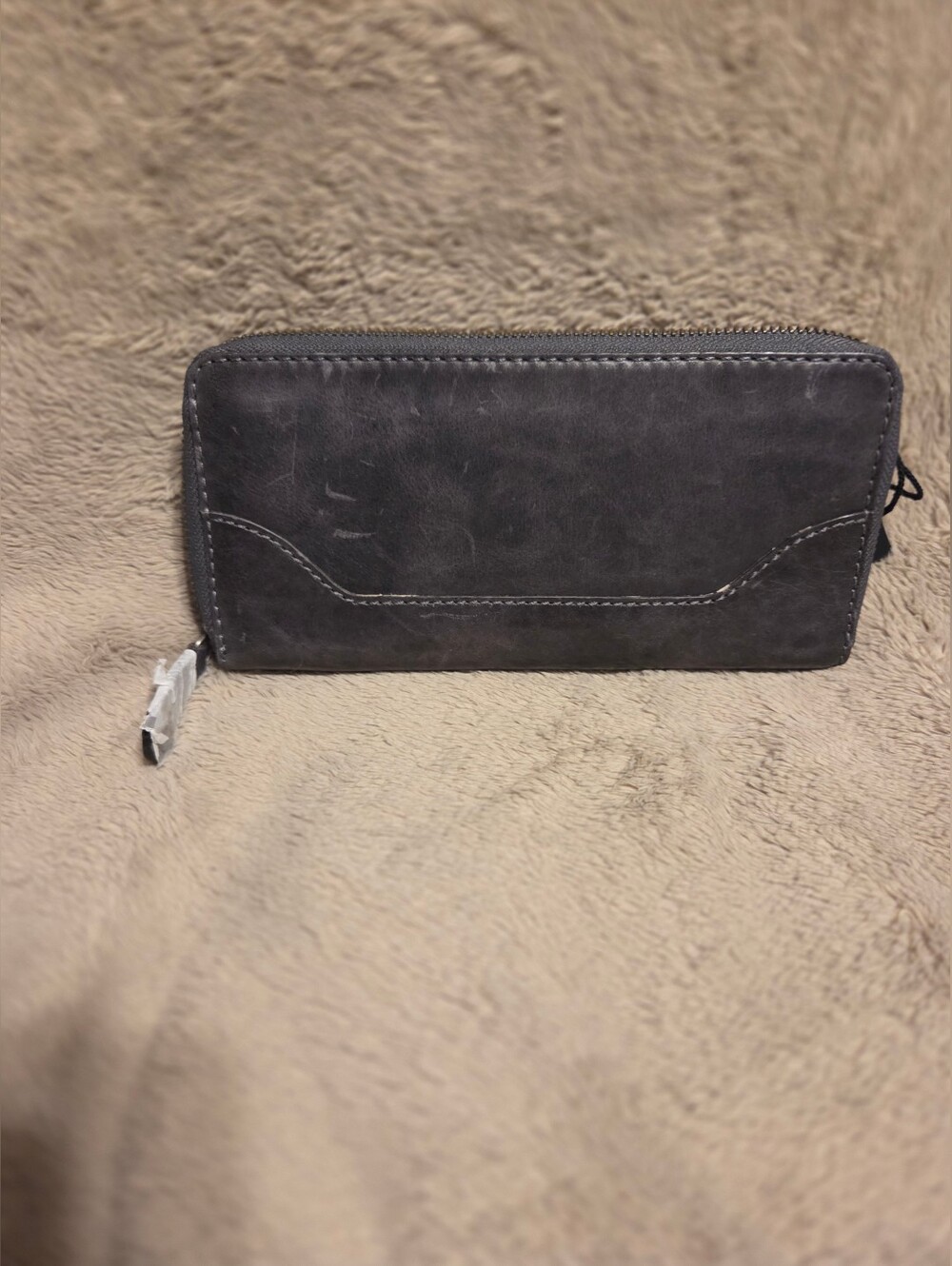 Frye Carbon Gray Melissa Zip Wallet BNWT. AMAZING COLOR AND GORG LEATHER. - Picture 4 of 5